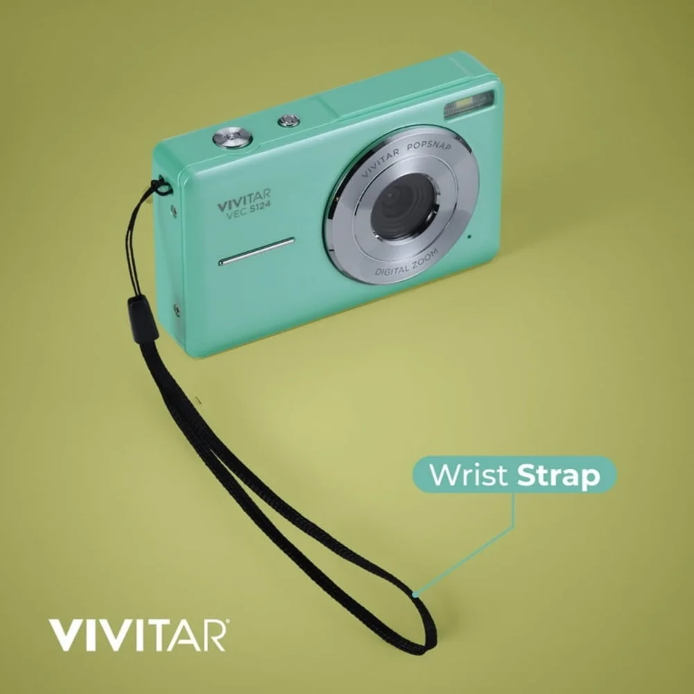 Vivitar Popnap Digital Camera, Green, 16X Zoom, 1080p, Micro SD,